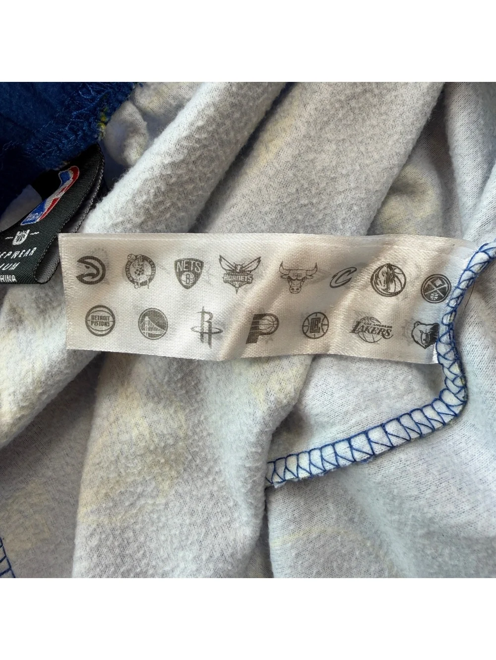 NBA Stephen Curry Golden State Warriors AOP Sleep Lounge Pajama Pants Blue Men M